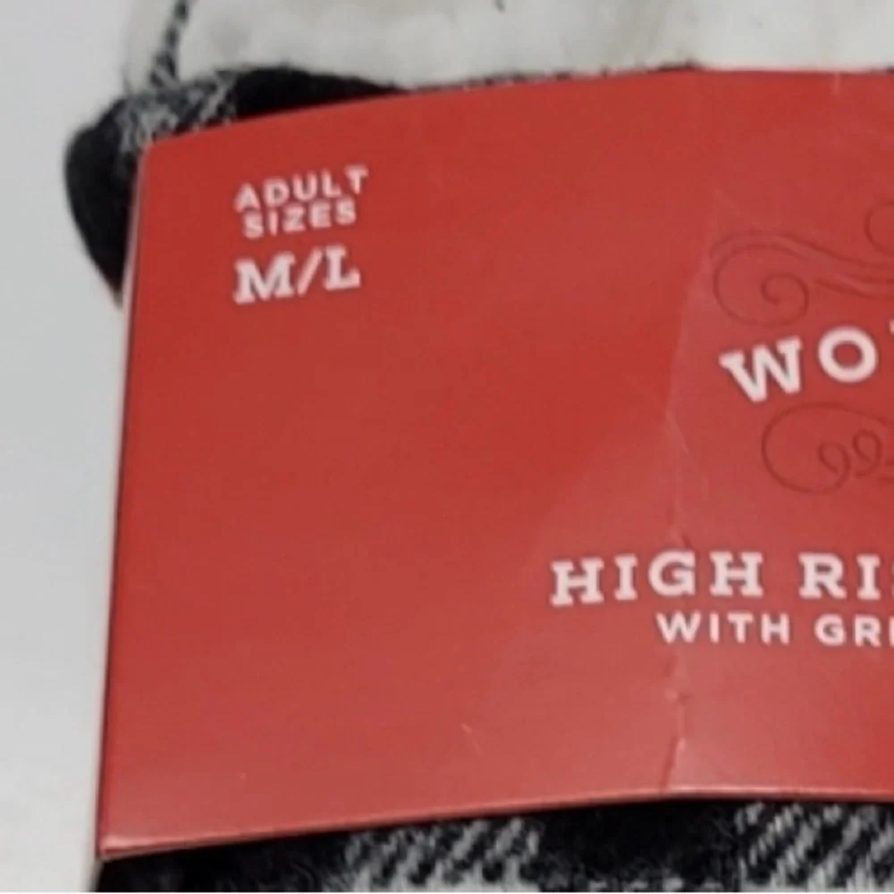 Wondershop Buffalo Check Sherpa Lined Pull On Unisex Slippers with Grippers NEW! - Picture 4 of 7
